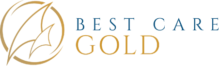 Best Care Gold with gold coloured sails to the left