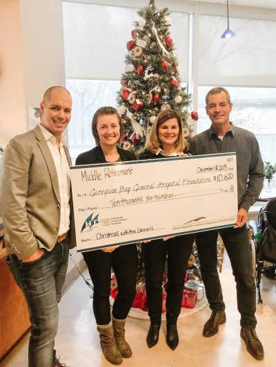 Cheque Presentation from Middle Retirement Events - December 2019