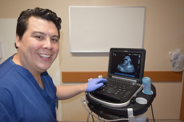 Dr. Dan Lee with Portable Ultrasound