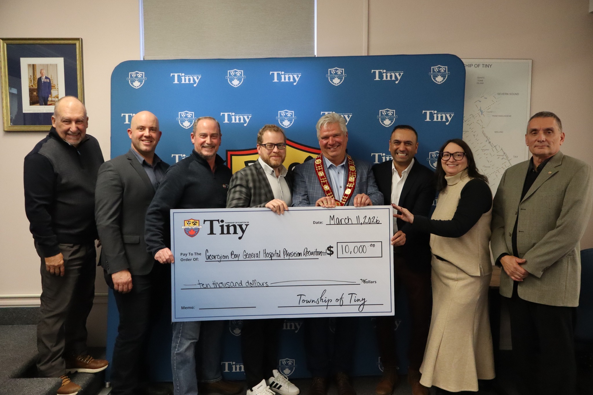 Tiny Township donates $10,000 to GBGH Foundation in support of Physician Recruitment